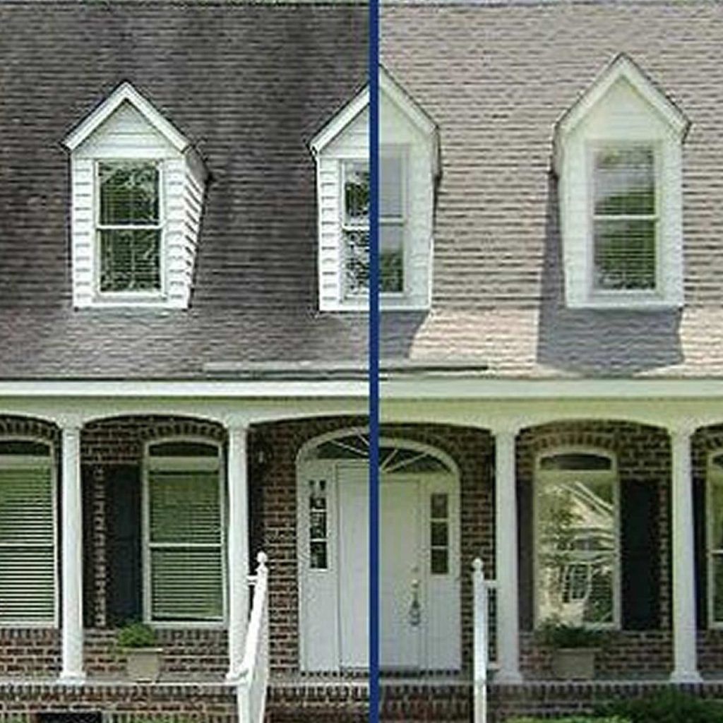 Before & After House Washing – Apex NC
