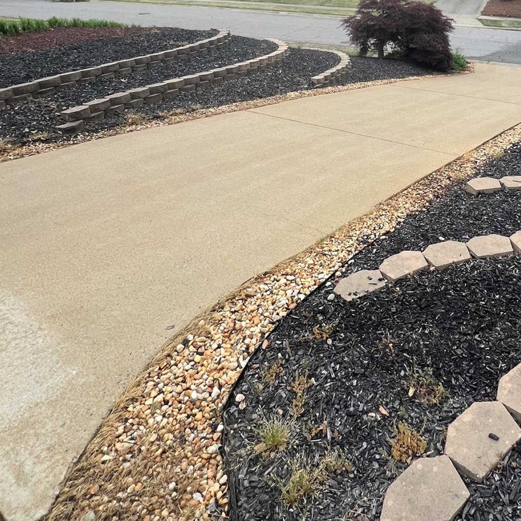 Pressure washing project example in Apex, NC