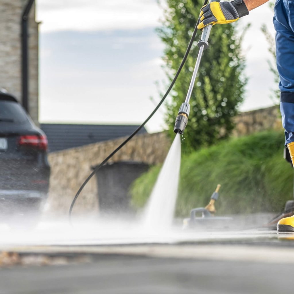 Pressure washing service area near Apex, NC