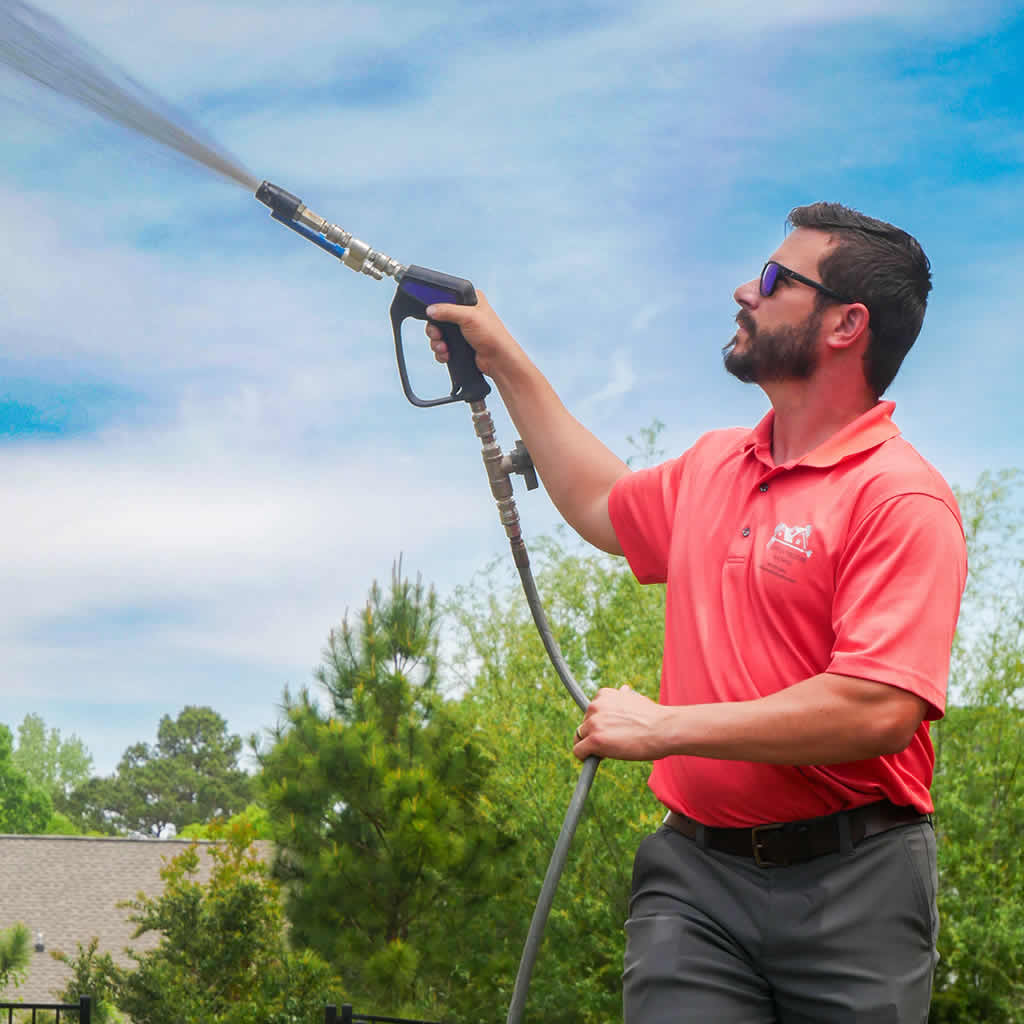 Local power washing team serving homes businesses and managed properties in North Carolina