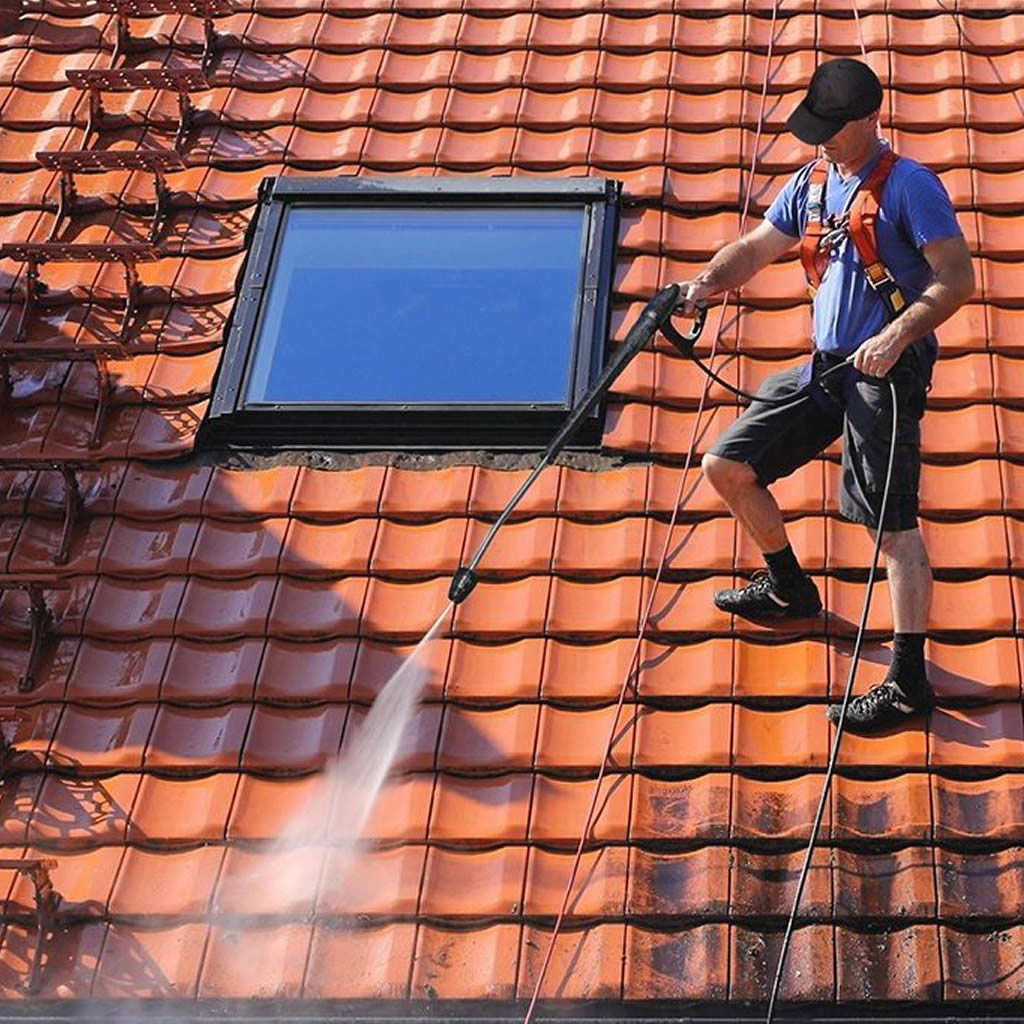 Roof washing service area near Clayton NC