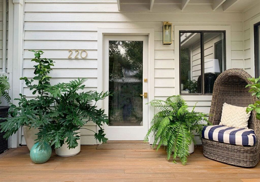 Pressure Washing around plants in Clayton NC